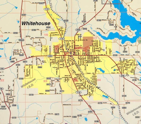 Whitehouse City Map