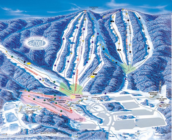 Whitetail Ski Trail Map