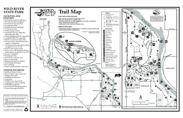 Wild River State Park Map