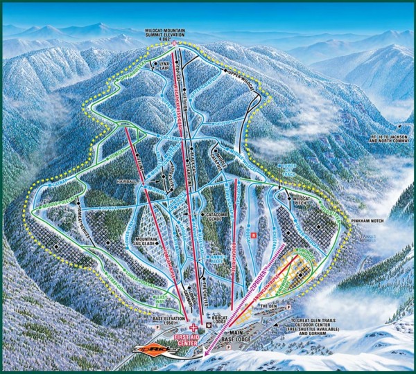 Wildcat Ski trail Map