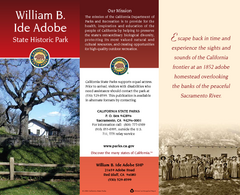 William B. Ide Adobe State Historic Park Map