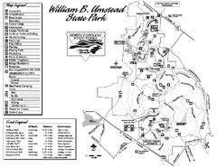 William B. Umstead State Park map