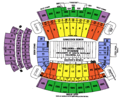 Williams Brice seating map