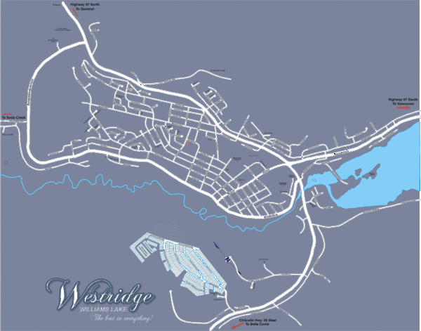 Williams Lake Town Map