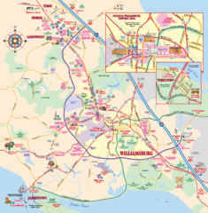 Williamsburg, Virginia Map