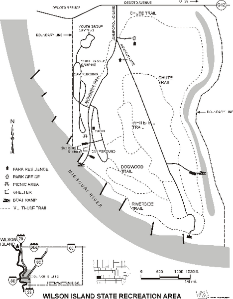 Wilson Island State Recreation Area Map