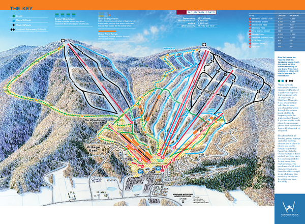 Windham Mountain Ski Trail Map