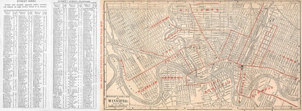 Winnipeg 1908 Map