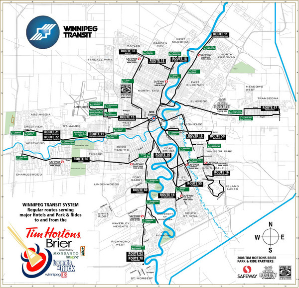 Winnipeg Transit System Map