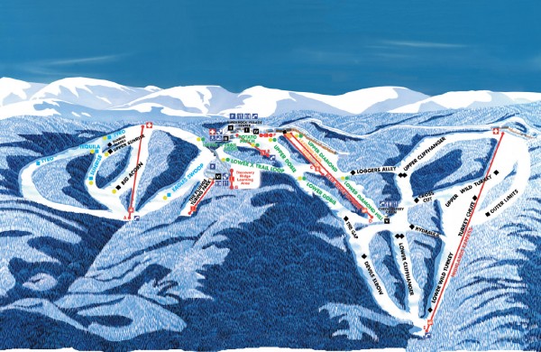 Wintergreen Ski Trail Map
