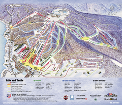 Wisp at Deep Creek Mountain Resort Ski Trail Map