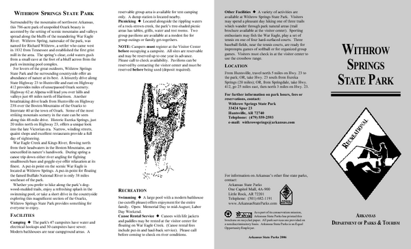 Withrow Springs State Park Map