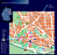 Wittenberg Tourist Map