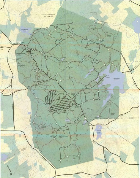 Wompatuck Park Trail Map