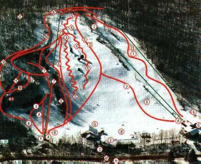 Woodbury Ski Area Ski Trail Map