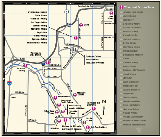 Woodinville Wine Country Map