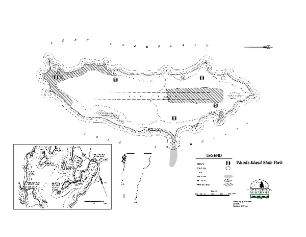 Woods Island State Park Campground Map