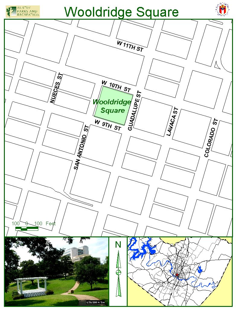 Wooldridge Square Map 900 Guadalupe St Austin • mappery