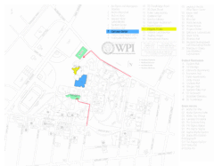 Worcester Polytechnic Institute Campus Map