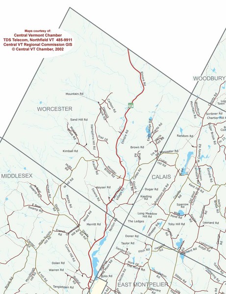 Worcester Town Map