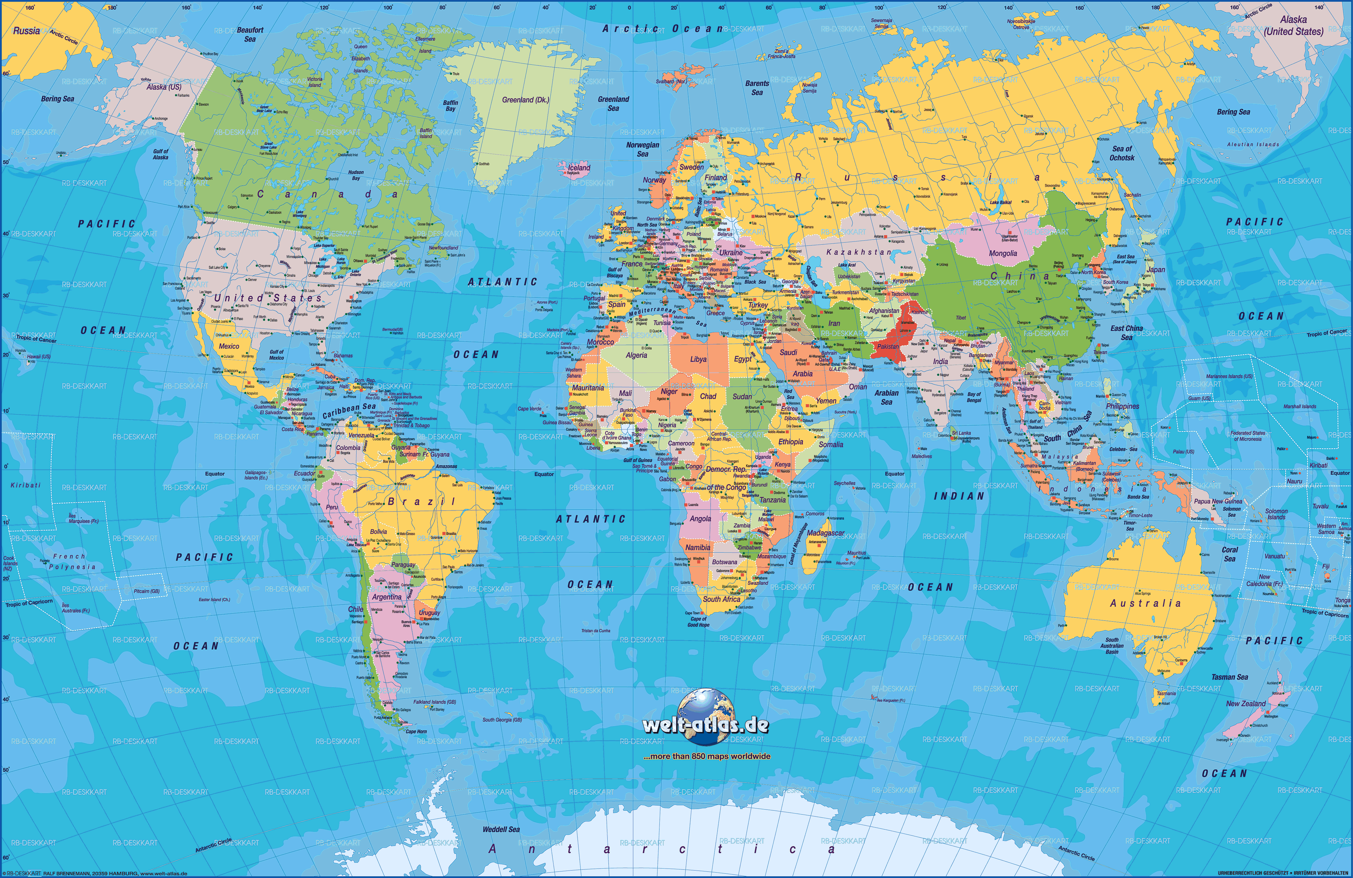 2012 map of the world