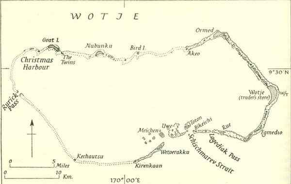 Wotje atoll Map