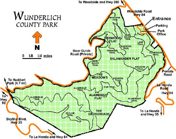 Wunderlich County Park Map