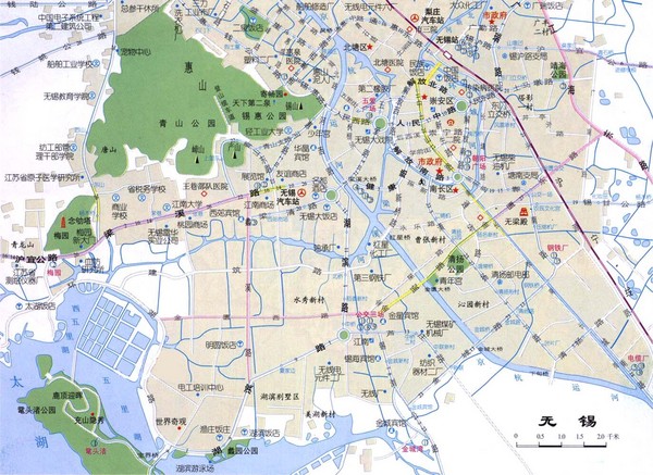 Wuxi Guide Map