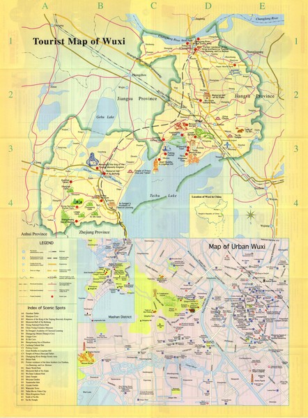 Wuxi Tourist Map