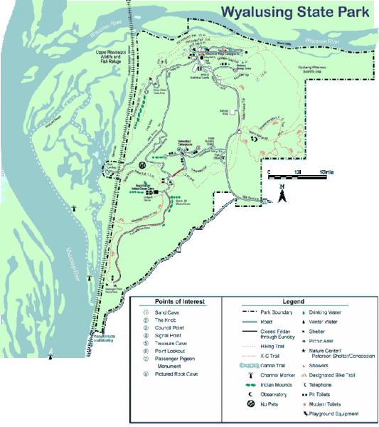 Wyalusing State Park Map