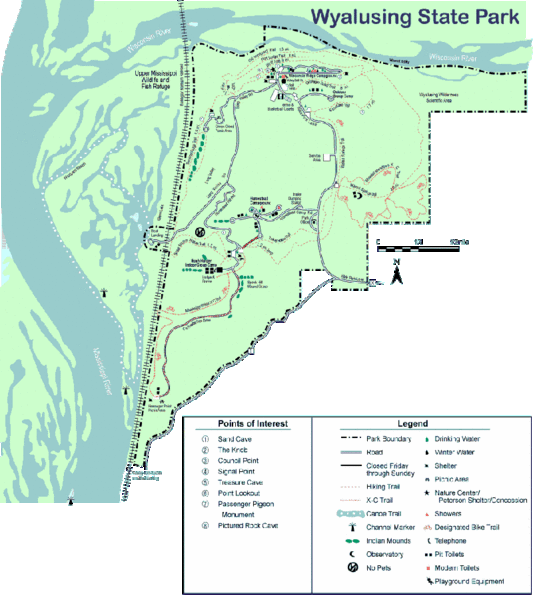 Wyalusing State Park Map Wyalusing State Park Map - Wyalusing State Park Wi Usa • Mappery