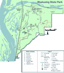 Wyalusing State Park Map Wyalusing State Park Map