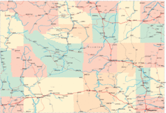 Wyoming Road Map