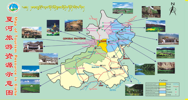 Xiahe Travel Map