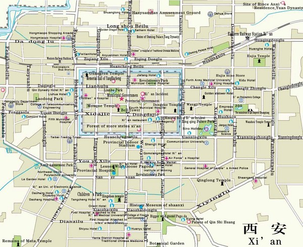 Xi'an City Map