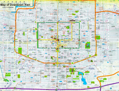 Xian Tourist Map Xian Tourist Map