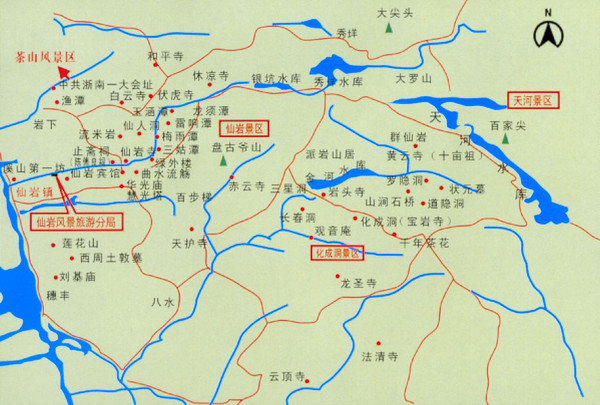 Xianyan Tourist Map