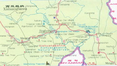 Xishuangbanna, Yunnan ,China Map