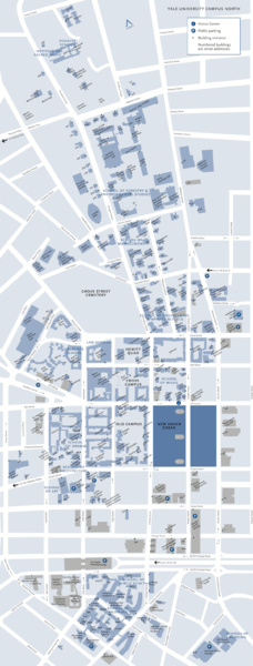 Yale Old Campus Map Yale University Map - Yale College New Haven Ct • Mappery