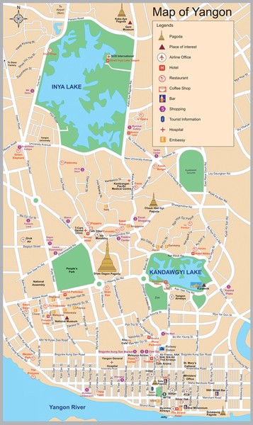Yangon Map