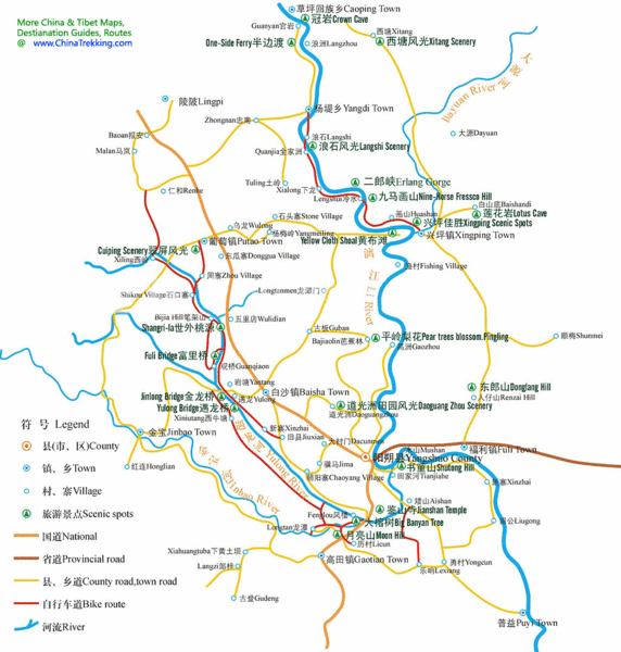 Yangshou Tourist Map