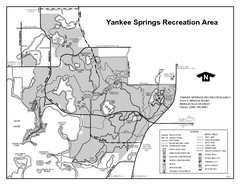 Yankee Springs Recreation Area, Michigan Site Map