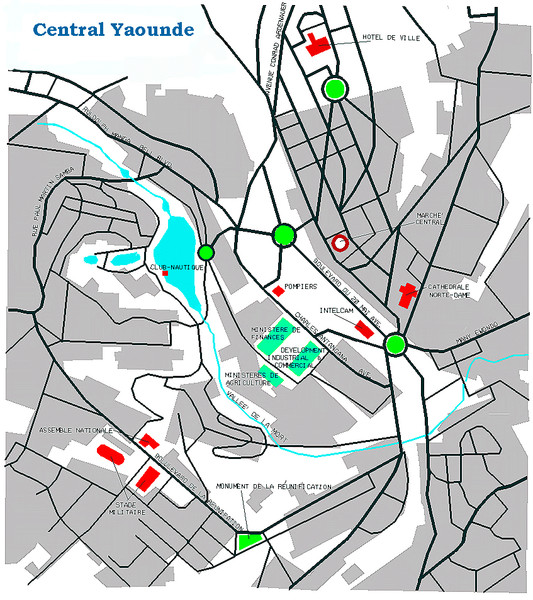Yaounde city Map
