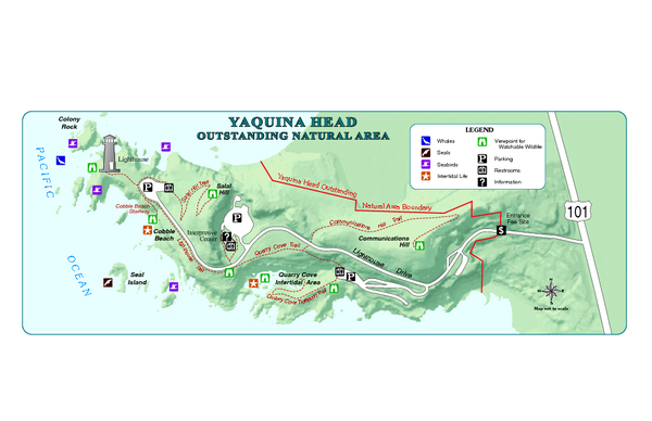 Yaquina Head Outstanding National Area Map