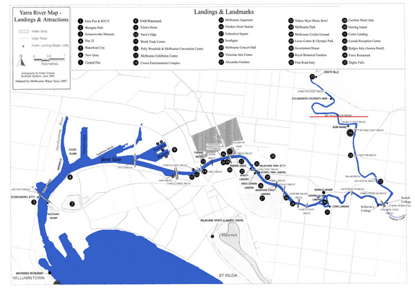 Yarra River Map