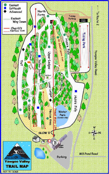 Yawgoo Valley Ski Area Ski Trail Map