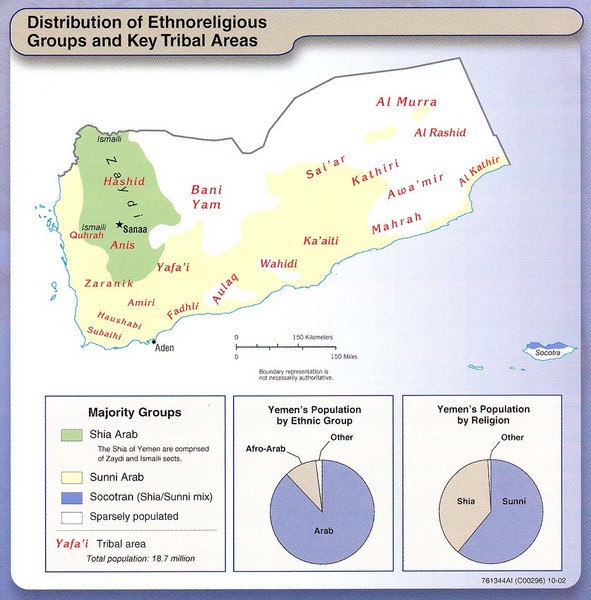 Yemen Enthoreligious Distribution Map