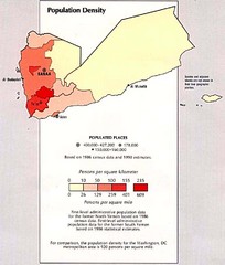 Yemen Population Density Map