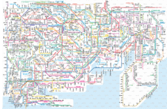 Yokohama-Tokyo Transit Map Yokohama-Tokyo Transit Map