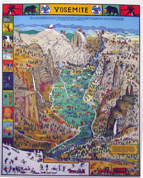 Yosemite National Park Visitor Map